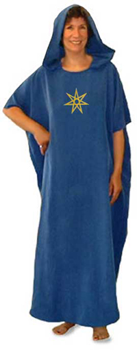 Seven Pointed Star Hooded Caftan